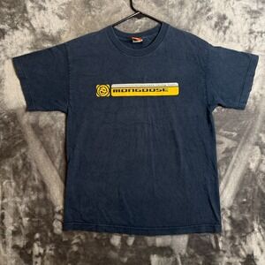 Vintage Y2k Mongoose Short Sleee Promo T-Shirt Size X-Large Navy Box Logo